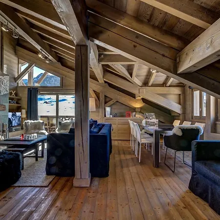 Apartment Luxurious Ski-in Ski-out Duplex On Slope Courchevel